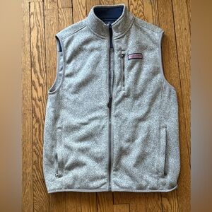 Vineyard Vines Gray Fleece Vest - Size Small